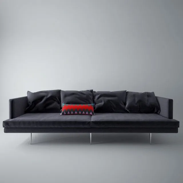 Sofa with pillows 3dsMax Model