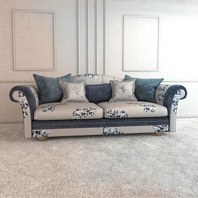 Sofa with velvet 3DS Max Model