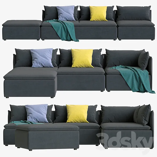 Sofa_Made_Victor (full set) 3ds Max