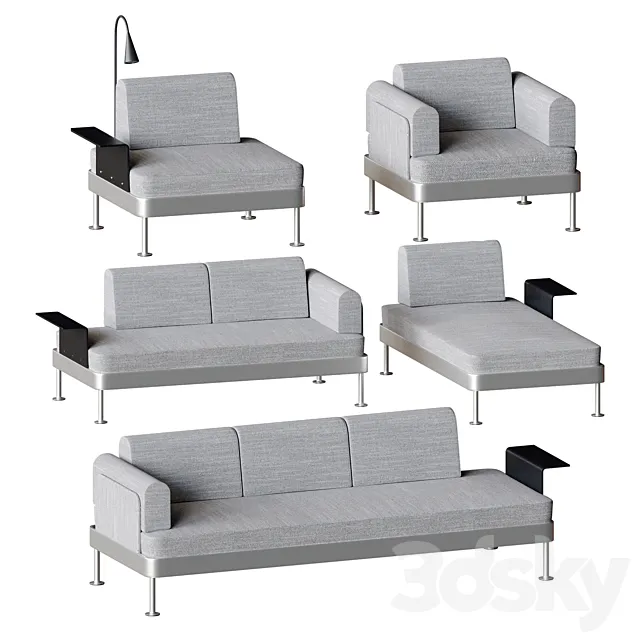 Sofas and armchairs IKEA DELAKTIG 3DS Max Model