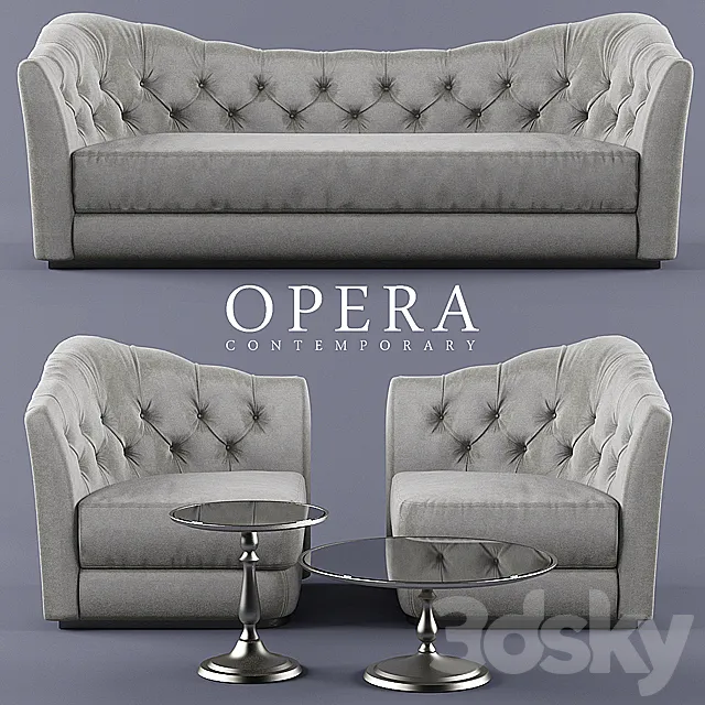 Sofas. chairs. tables opera BUTTERFLY 3DSMax File