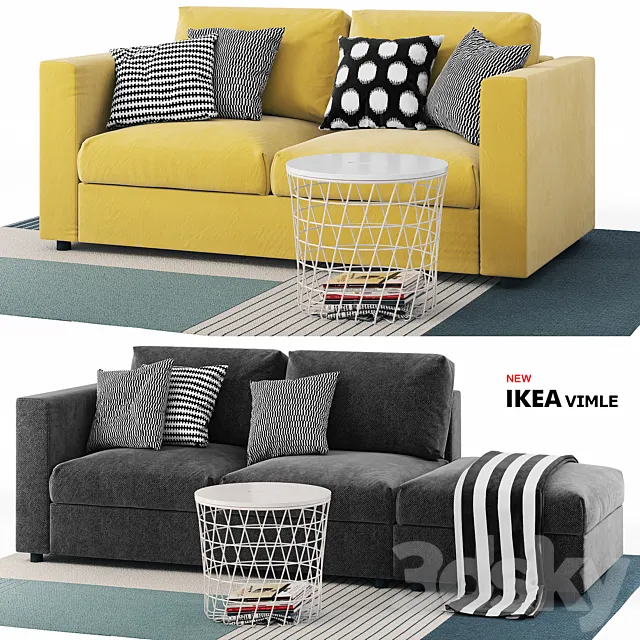 Sofas Vimle Ikea _ Vimle Ikea 3DSMax File