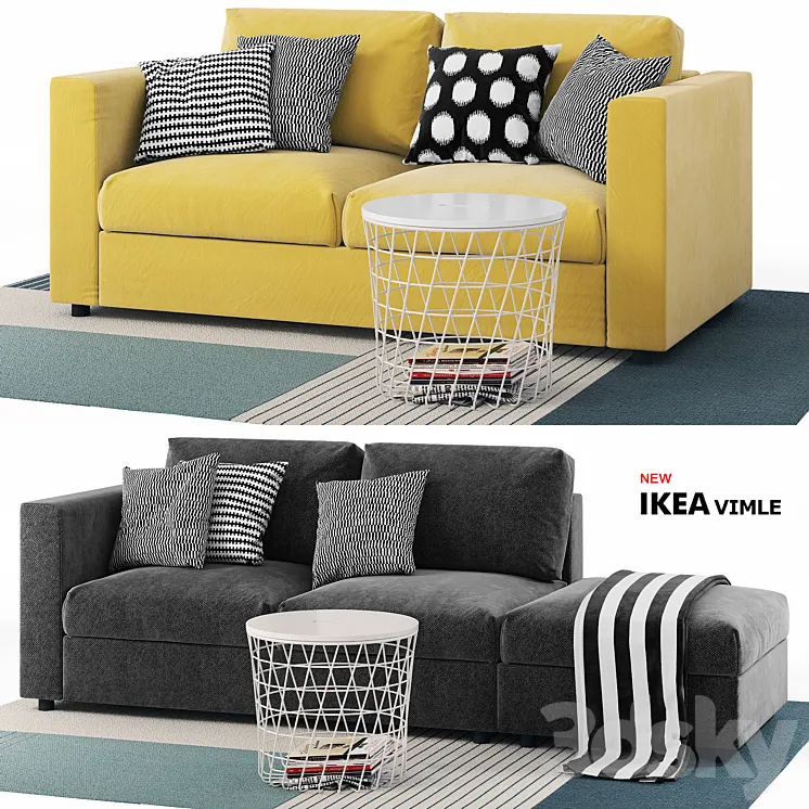 Sofas Vimle Ikea \/ Vimle Ikea 3DS Max