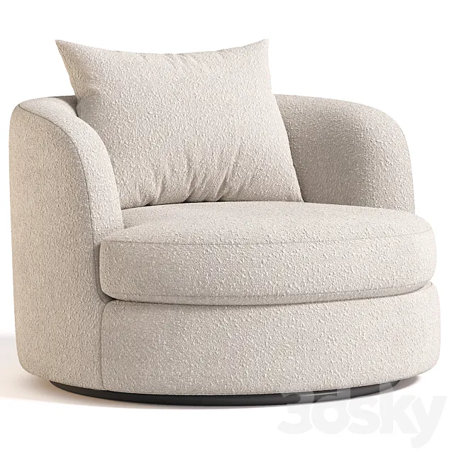 Sofax Tiffany Upholstered Armchair 3ds Max