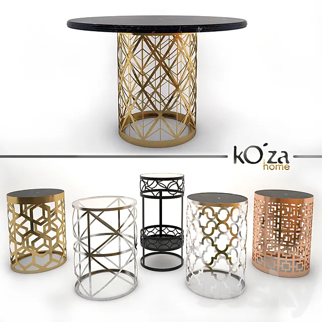 Soffee tables by Koza home 3DS Max Model