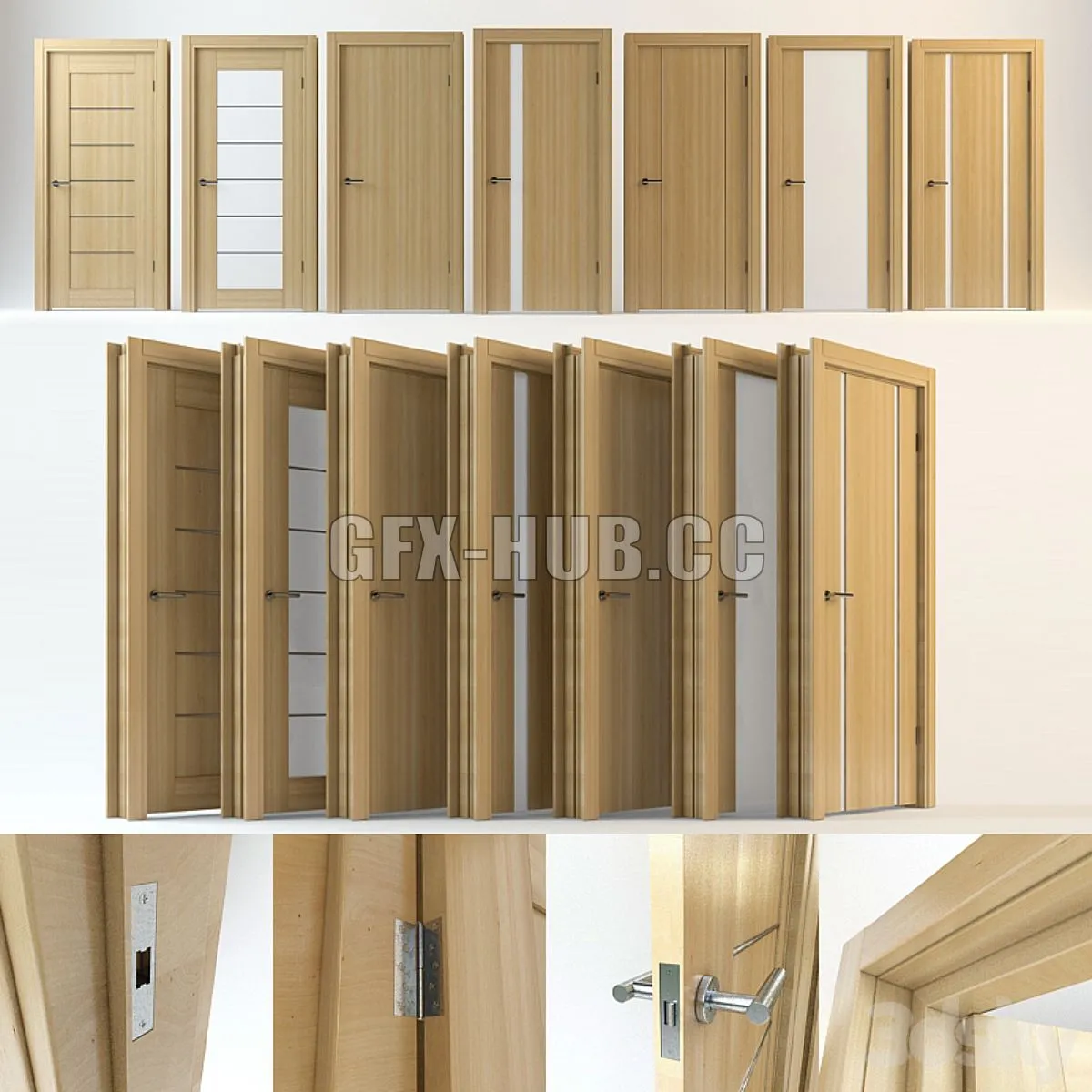 Sofia Original Doors 3dsMax Model