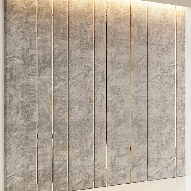 Soft beige headboard 3ds Max