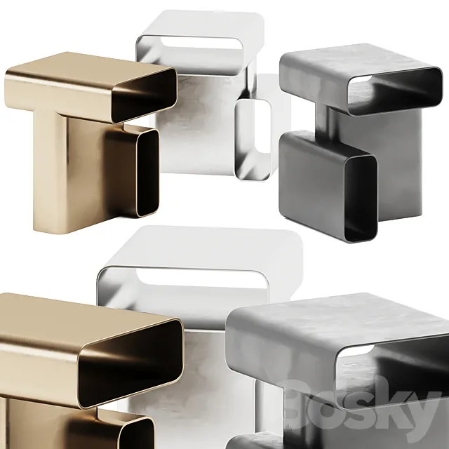 Soft Corners Side Table by Cassina 3DSMax File