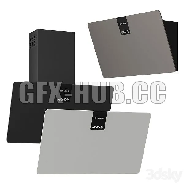 SOFT EDGE FABER Wall Hood 3dsMax Model