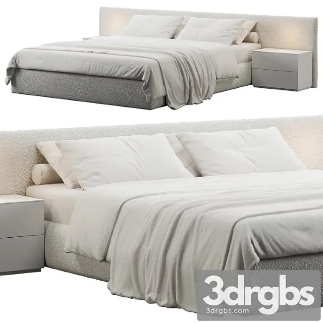 Soft headboard bed
