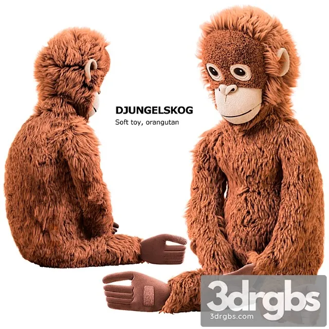 Soft Toy Dungelskogen Orangutan Ikea 3dsmax Download