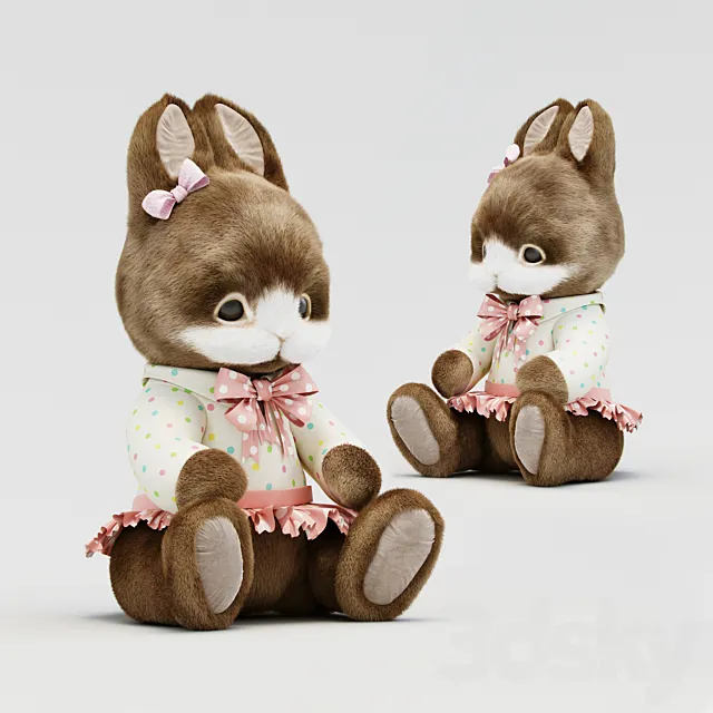 Soft toy Hare 3ds Max