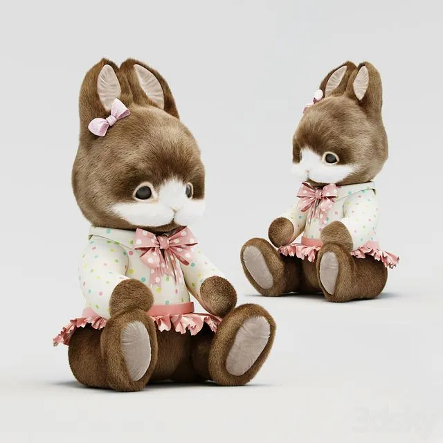 Soft toy Hare 3dsMax Model