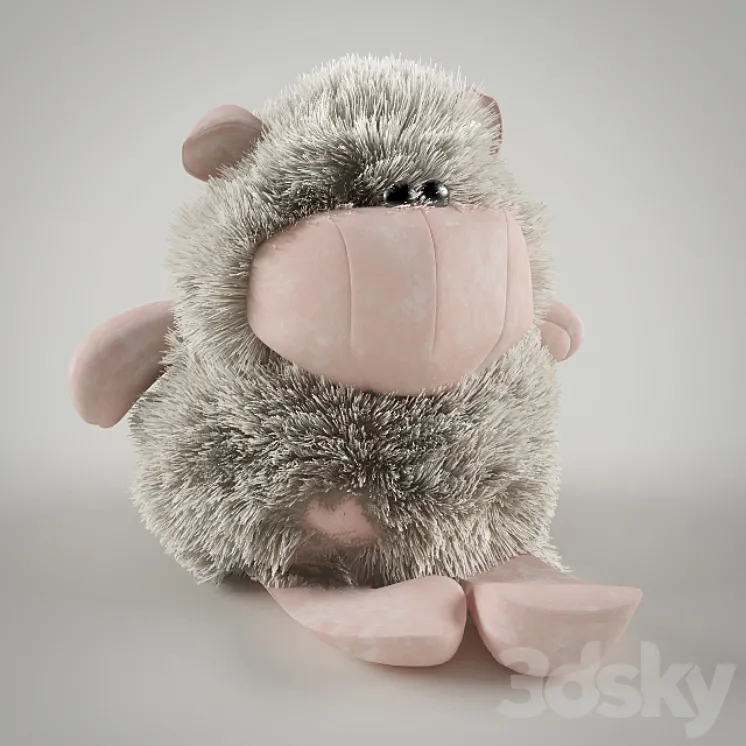 soft toy sheep 3DS Max