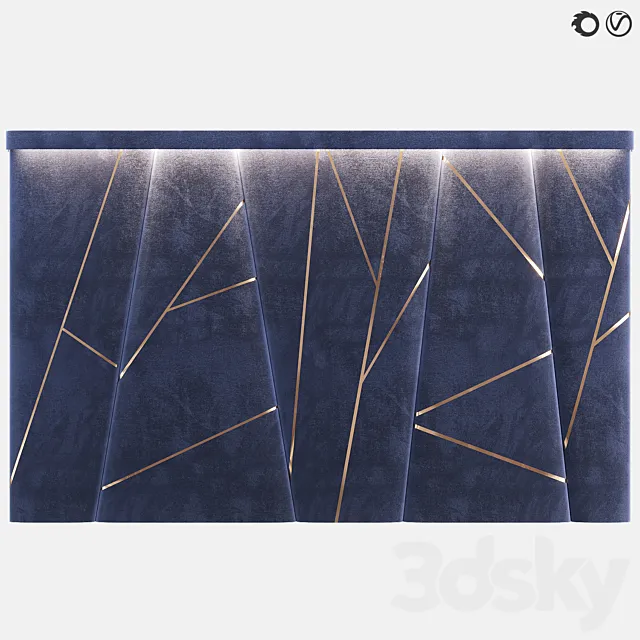 Soft wall panel 71 3ds Max