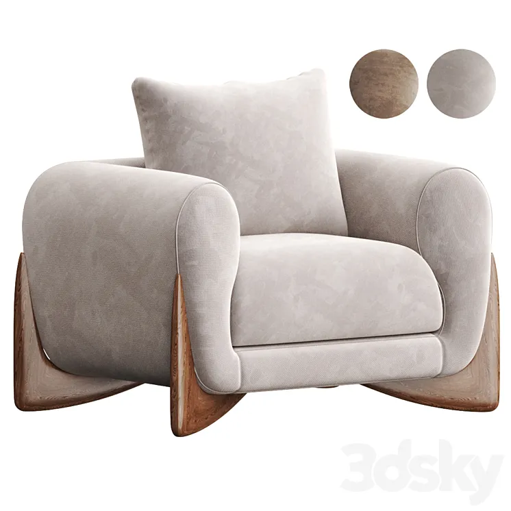 SOFTBAY Armchair By Porada 3DS Max Model