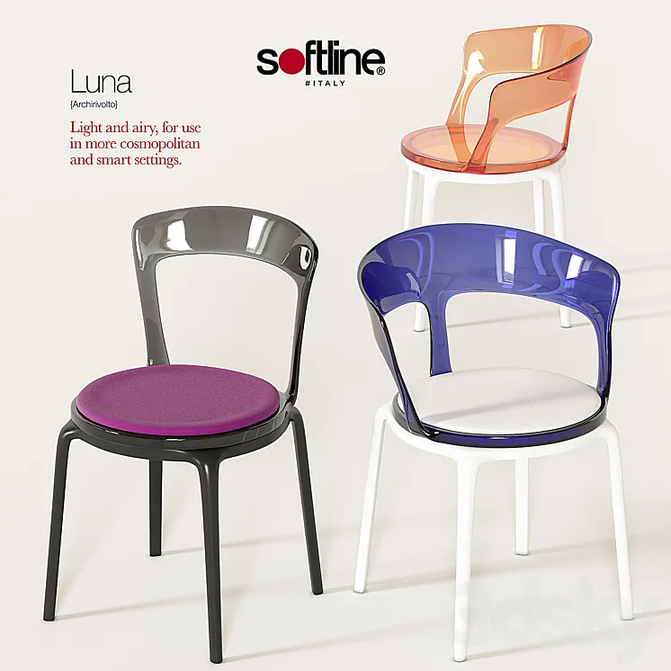 Softline_LUNA_Chair 3DS Max