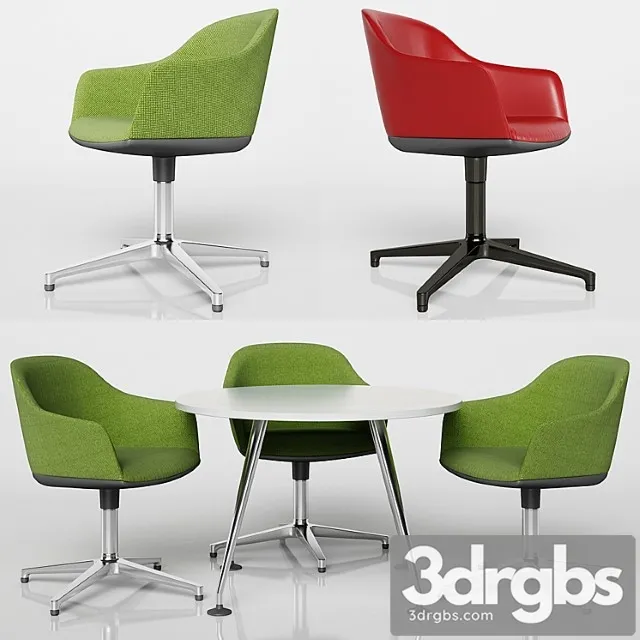 Softshell chair with four-star base 2 3dsmax Download