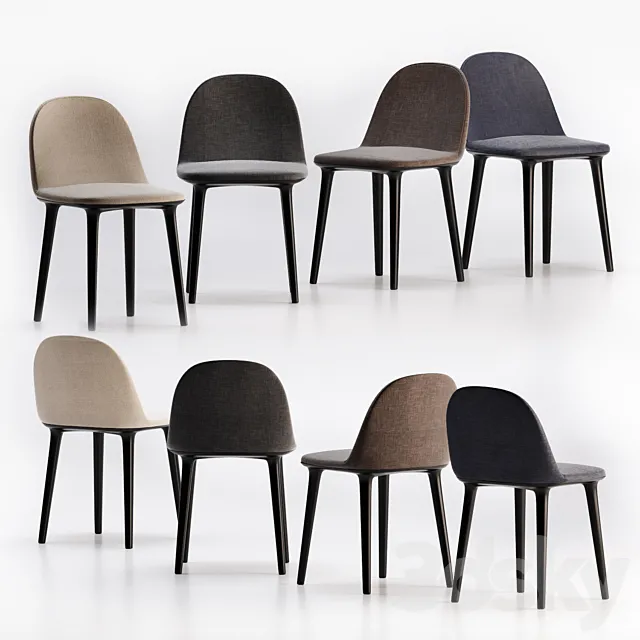 Softshell side chair by Vitra 3ds Max