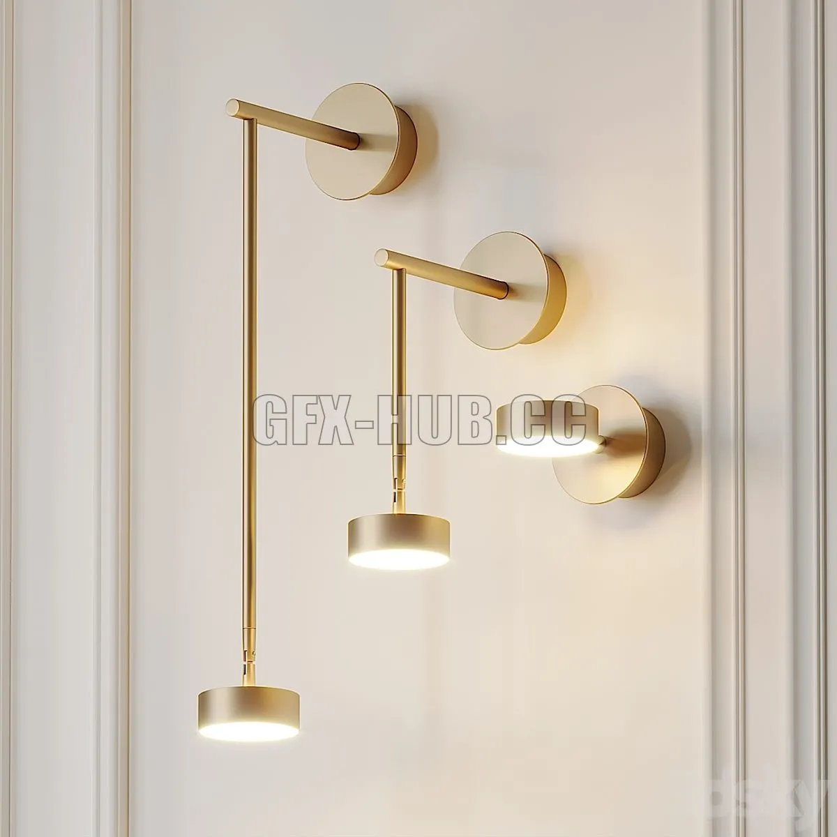 Softspot wall sconce by Giopato Coombes 3dsMax Model