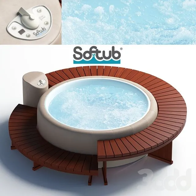 Softub exterior jacuzzi 3dsMax Model