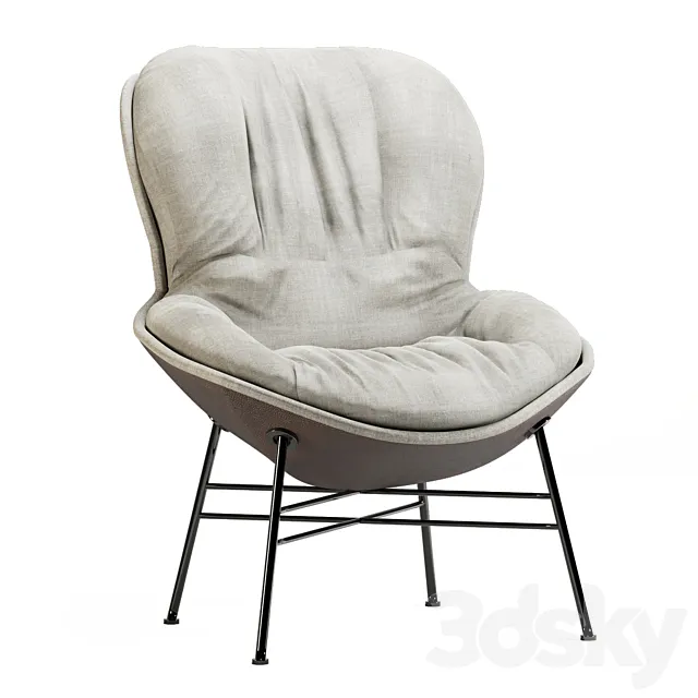 softy armchair ditre 3ds Max
