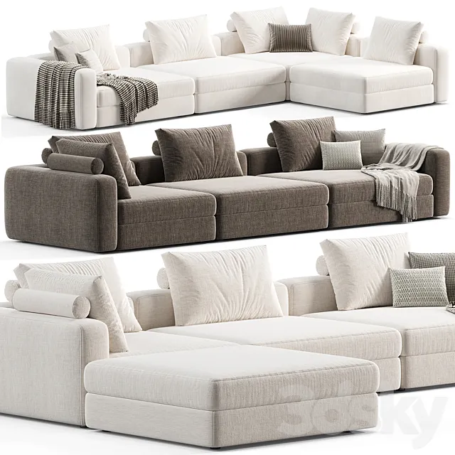 Soho Blanche Sofa 3ds Max