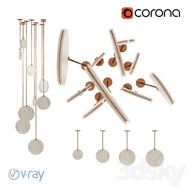 Soho pendant light 3ds Max