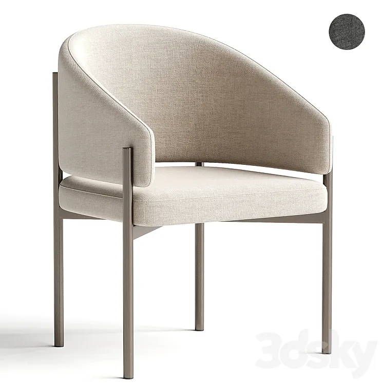 Solana Dining Chair 3DS Max Model