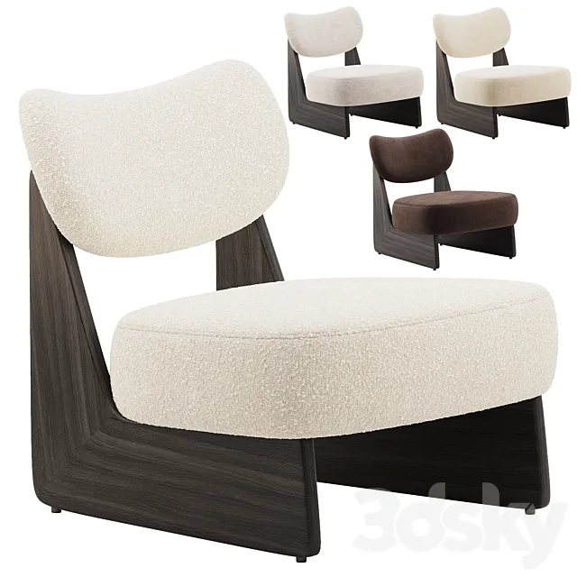 Solange Performance Boucle Chair 3ds Max