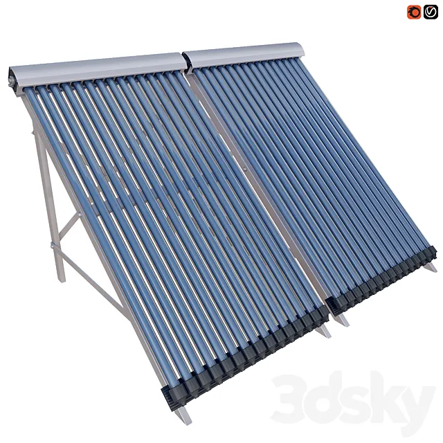 Solar Collector Panel SCH-30 3DS Max Model