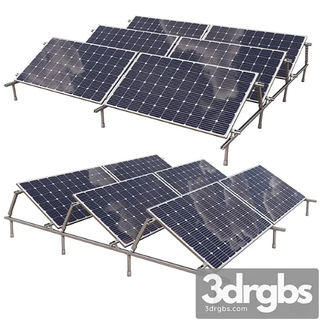 Solar panel power plant 3dsmax Download