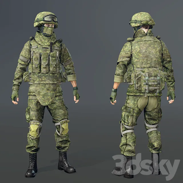 Soldier of the RF Armed Forces 3ds Max