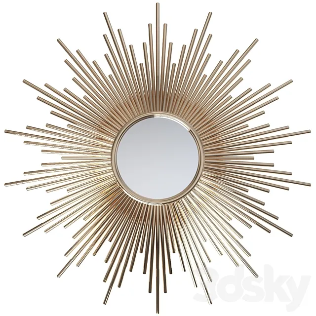 Soledad La Redoute Sun Shaped Mirror 3DSMax File