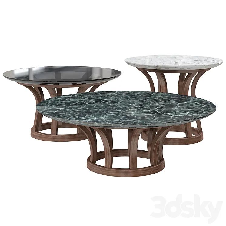 Solid Wood Coffee Table 3DS Max