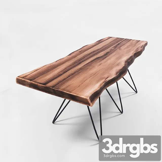 Solid wood table 2 3dsmax Download