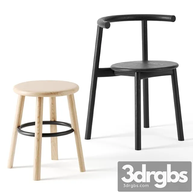 Solo chair and stool by matiazzi