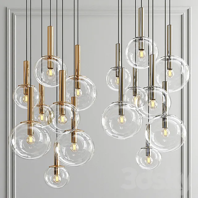 Sonneman Bubbles 8 Light Multi Pendant 3DSMax File