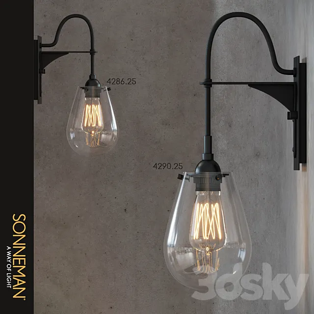 SONNEMAN Chelsea Sconce 3DS Max Model