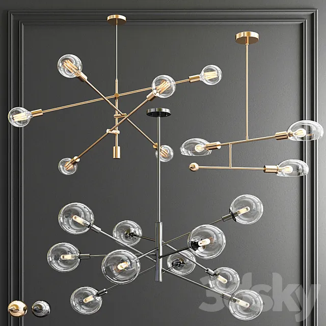 Sonneman Mobile Tangle Light – 3 type 3ds Max