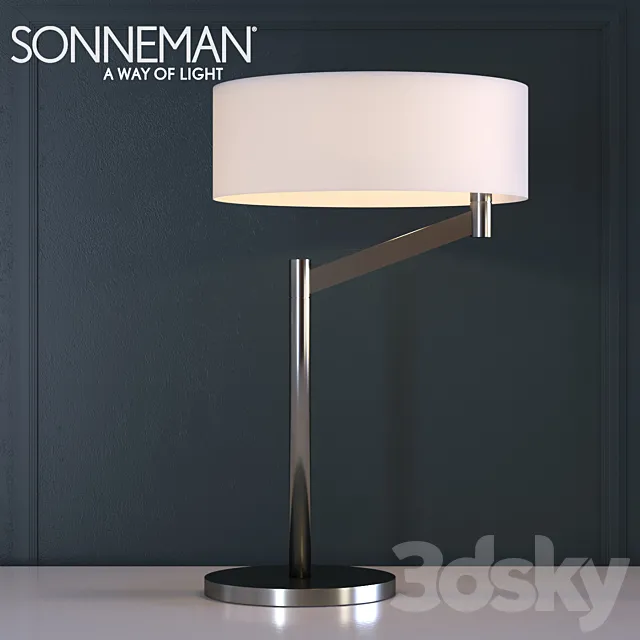 Sonneman Perch Swing Arm Table Lamp 3ds Max