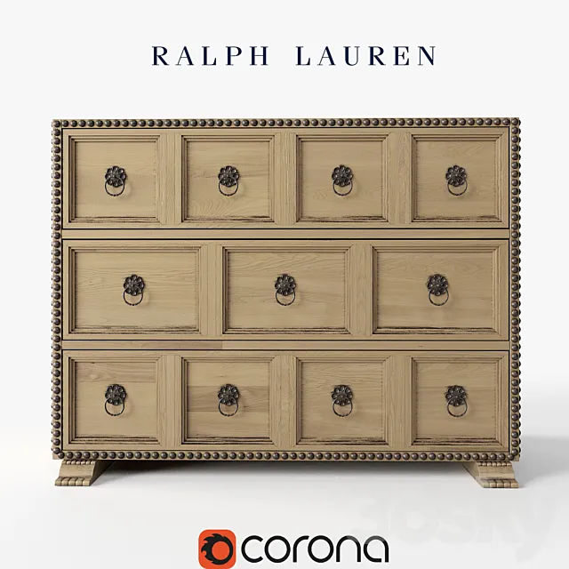 SONORA CANYON STUDDED CHEST 3ds Max
