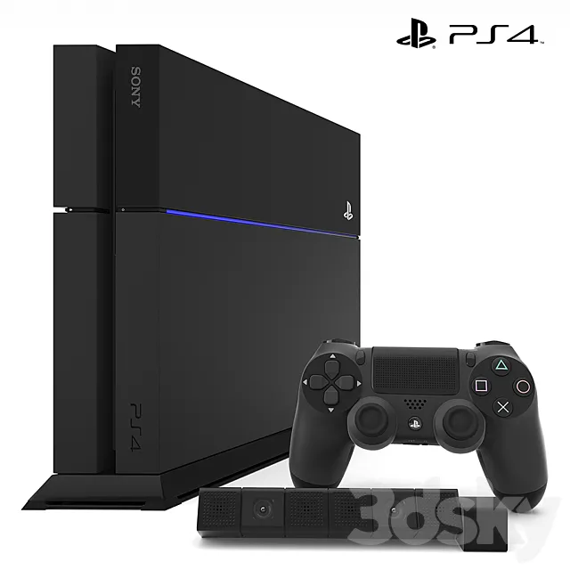 SONY PlayStation 4 3DS Max Model