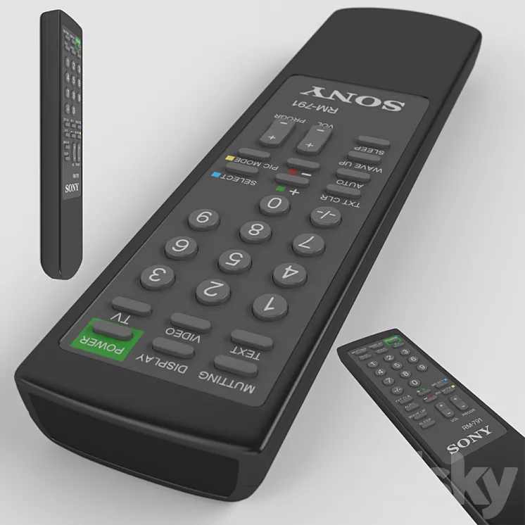 Sony remote controller 3DS Max
