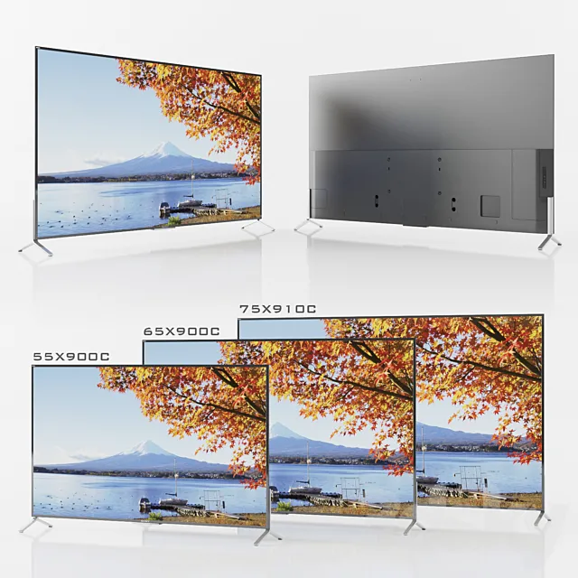 Sony TV XBR-55X900C XBR-65X900C XBR-75X910C 3DSMax File