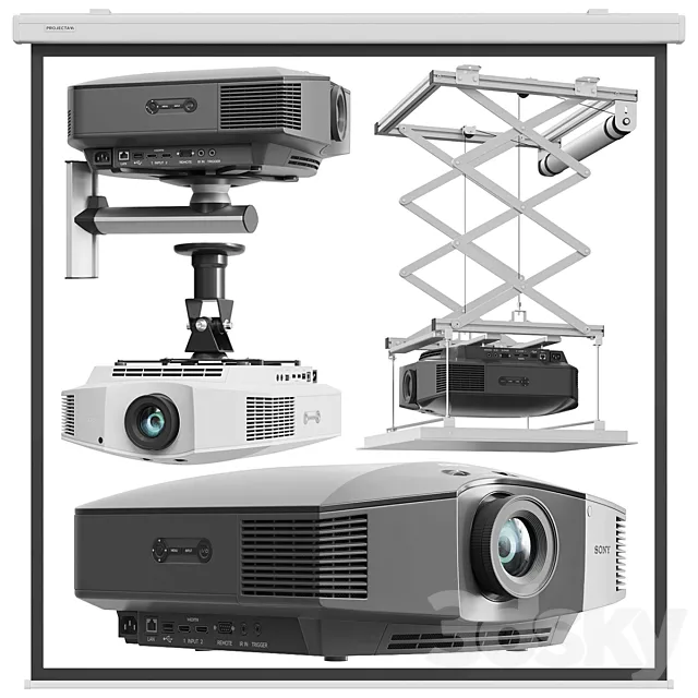 SONY VPL HW65 projector 3DSMax File