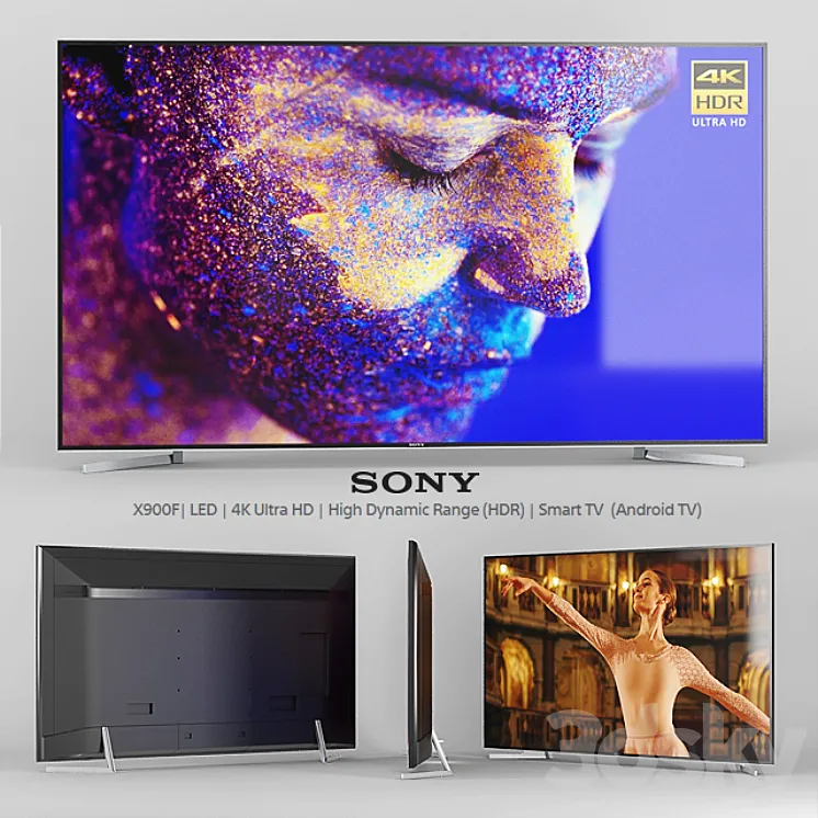 Sony X900F LED | 4K Ultra HD | HDR | Smart TV (Android TV) 3DS Max