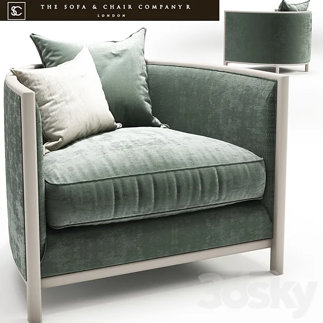 Sophia armchair_The sofa and chair company 3DSMax File