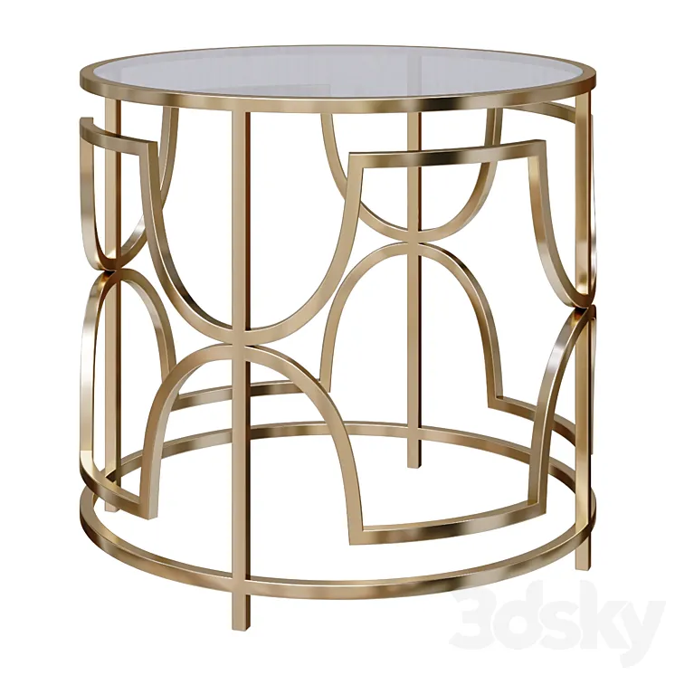 Sophie Circle Side Table Homeware 3DS Max Model