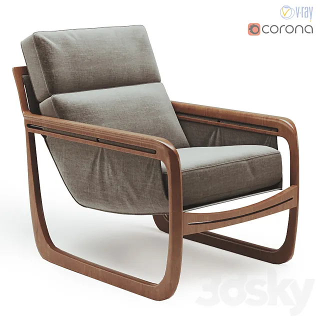 Sossego pitu lounge chair 3ds Max